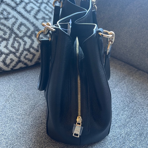 Coach: Pebble Leather Hallie Shoulder Bag (NWT) - Picture 4 of 8